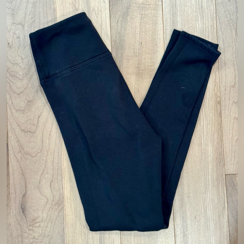 Tuff Athletics Kids Jet Black Lined Leggings